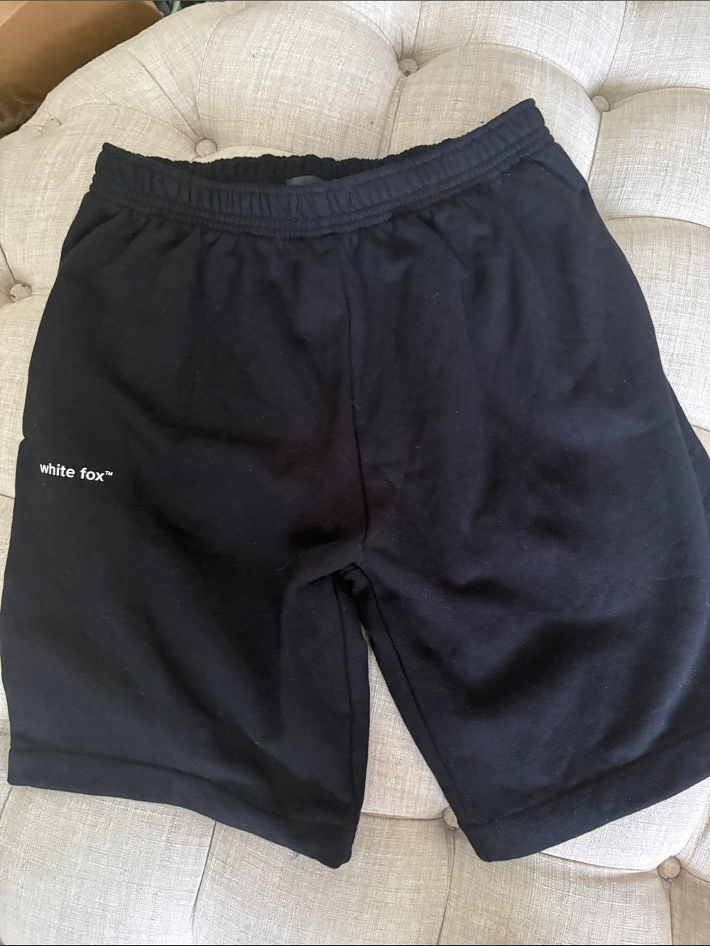 White Fox Boutique Black Casual Athletic Shorts NWOT